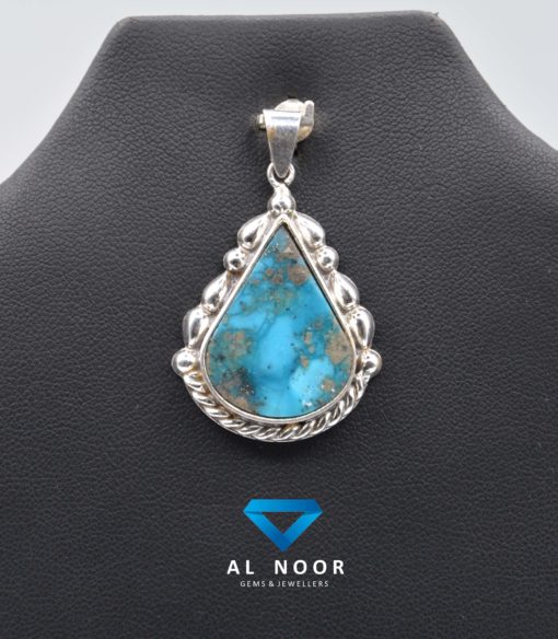 Silver Pendant With Turquoise