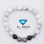 Howlite Bracelet with silver beads
