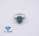 Silver rings for men with turquoise