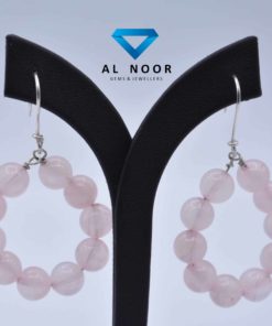 Rose Quartz Earrings inPakistan