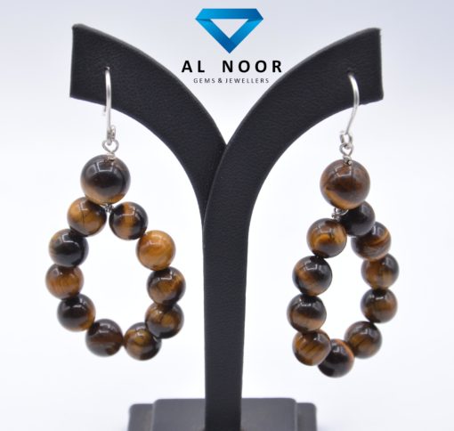 Brown Tiger Eye Earrings