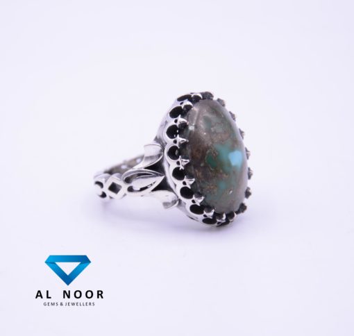 Turkish Ring, Turquoise Ring, Sterling Silver, Feroza Ring, Feroza, Rings in pakistan, 925 Silver, Handmade Ring, Hussaini Feroza