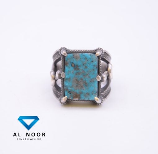 Turkish Ring, Turquoise Ring, Sterling Silver, Feroza Ring, Feroza, Rings in pakistan, 925 Silver, Handmade Ring,Hussaini Feroza