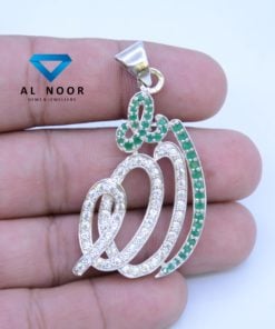 ALLAH, ALLAH Pendant, Silver Pendant, 925 Silver, Sterling Silver, Cubic Zirconia, CZ Pendant, Pendant in Pakistan