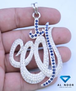 ALLAH, ALLAH Pendant, Silver Pendant, 925 Silver, Sterling Silver, Cubic Zirconia, CZ Pendant, Pendant in Pakistan