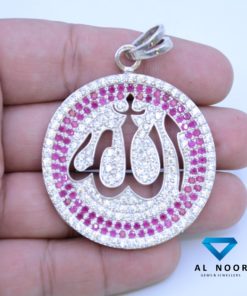 ALLAH, ALLAH Pendant, Silver Pendant, 925 Silver, Sterling Silver, Cubic Zirconia, CZ Pendant, Pendant in Pakistan