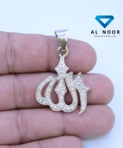 ALLAH, ALLAH Pendant, Silver Pendant, 925 Silver, Sterling Silver, Cubic Zirconia, CZ Pendant, Pendant in Pakistan